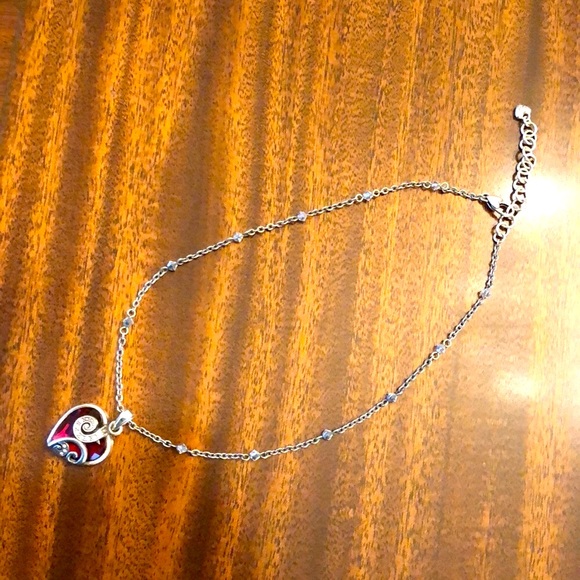 Brighton CUPIDS LOVE Swarovski Crystal reversible Heart Necklace - Picture 8 of 13